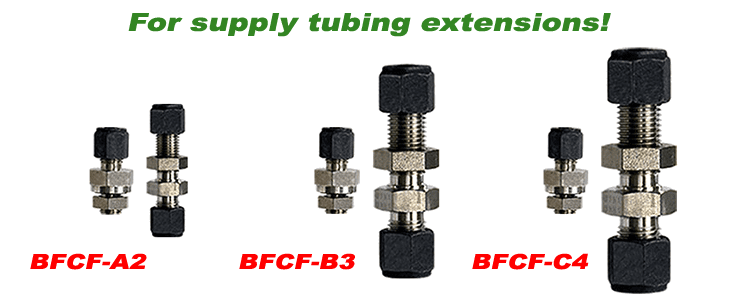 Model BFCF Tubing and Bulkhead Connection Kits