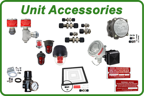 NFPA 496 Type Y and Z Enclosure Purging and Pressurization Unit Accessories