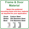 Frame and Door Material