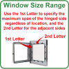 Window Size Range