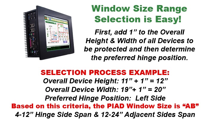 Best Purging System PIAD Window Size Range